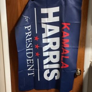 Blue Kamala Harris for President Flag